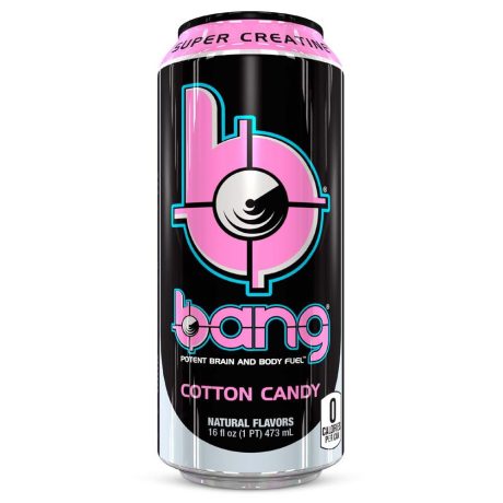 Bang Energy Cotton Candy Flavour With Super Creatine   454ml   tastydaily