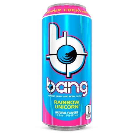 Bang Energy Rainbow Unicorn Flavour With Super Creatine   454ml   tastydaily