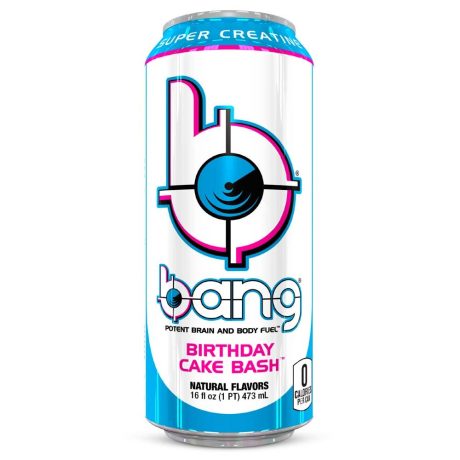 Bang Energy Birthday Cake Bash Flavour With Super Creatine   454ml   tastydaily