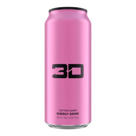 3D Energy Cotton Candy (Pink)   16 fl.oz (473ml)   tastydaily
