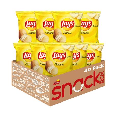 【2024 Flash Sale + Free Shipping】Lay's Classic Potato Chips, 1 oz (Pack of 40)