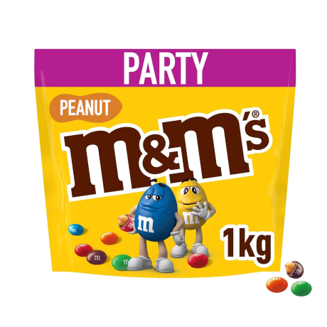 【New User Exclusive】ONLY 50 PIECES - M&M's Peanut Chocolate Party Bulk Bag 1000g (1kg)