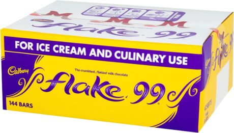 [New User Activity]Cadbury Flake 99 Milk Chocolate Bars, Perfect for Ice Creams, Baking and Culinary Use (Box of 144 Bars)